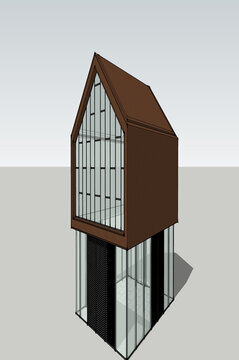 新中式商业建筑单体