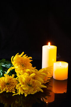 菊花和蜡烛