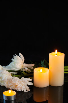 菊花和蜡烛