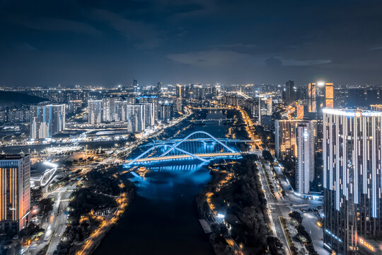 南沙蕉门夜景