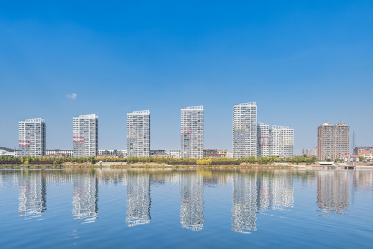 中国辽宁抚顺浑河风景