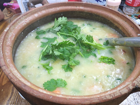 鲜虾粥