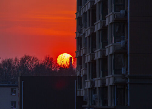 夕阳美