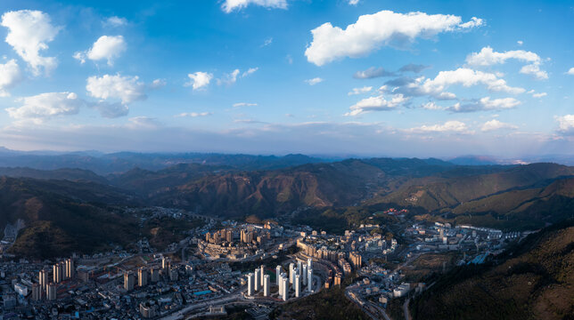 贵州普安县全景