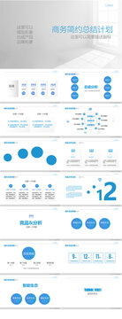 清爽精致简洁大气商业计划书