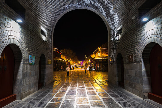 山东青州古城夜景