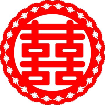 喜字窗花