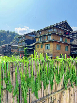 鹿寨旅游少数民族村庄拍摄