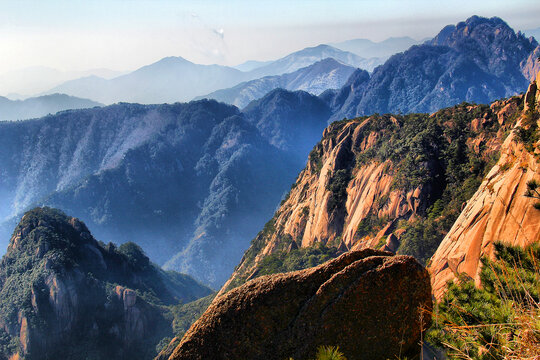 黄山山峰