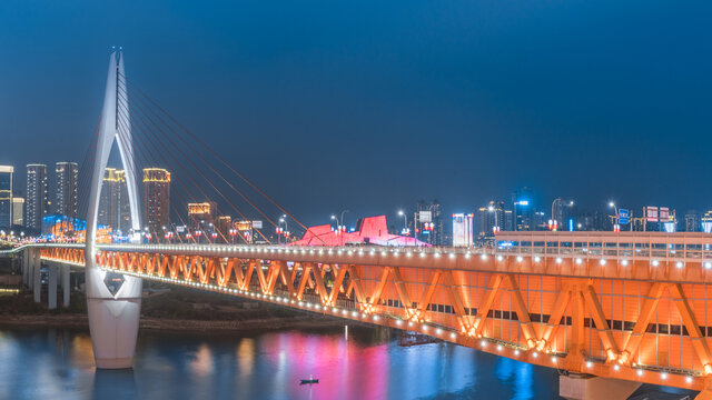 重庆千厮门大桥夜景