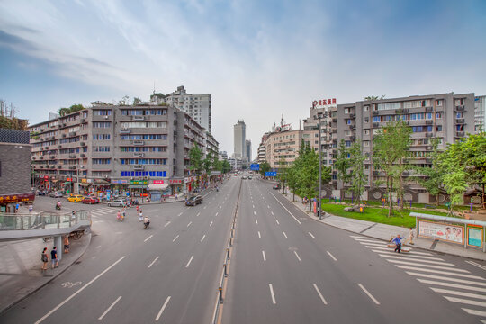 成都青羊宫附近街景