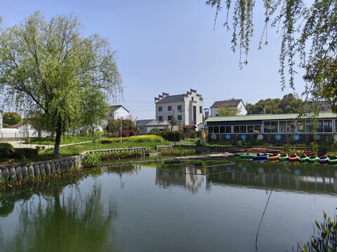 江南乡村浙江农村景区村庄