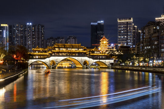 成都安顺廊桥夜景