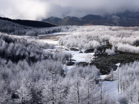 美姑县井叶特西风景区雪景