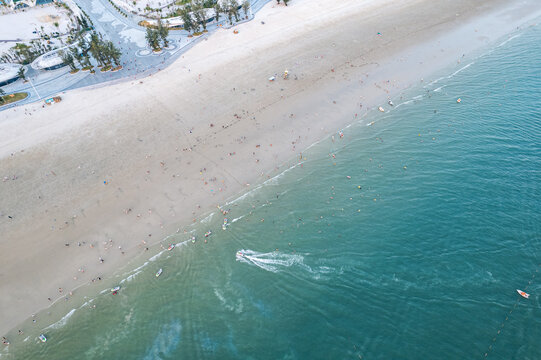 中国广西北海银滩海景风光