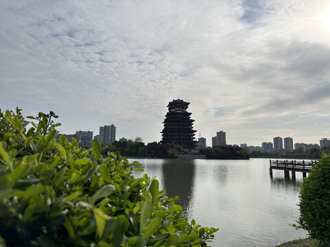 西湖水景