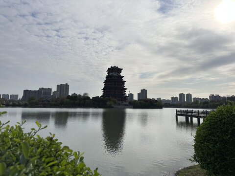 湖泊水景