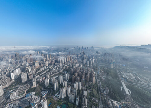 雾都重庆全景