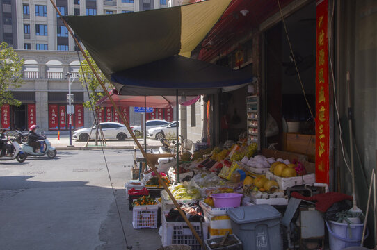 街头店铺水果摊