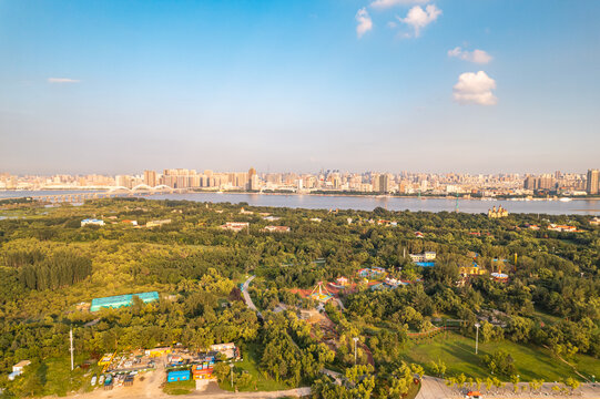 哈尔滨太阳岛风景区航拍