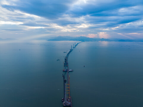 珠海黄茅海大桥航拍
