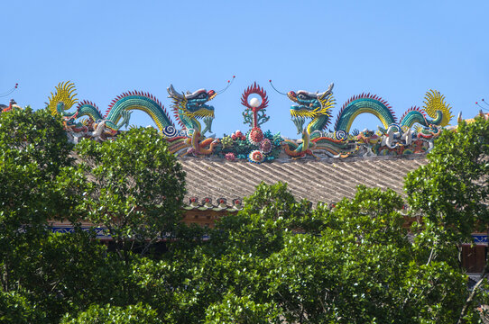 漳浦西湖宫大殿屋顶