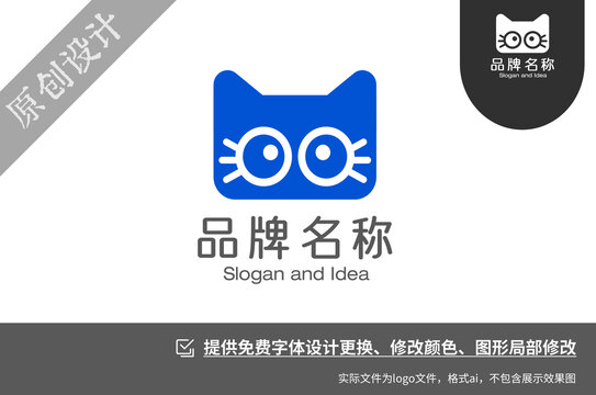 猫闪烁照相机logo