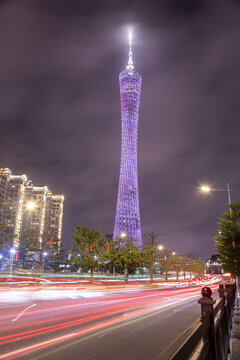 广州电视塔夜景