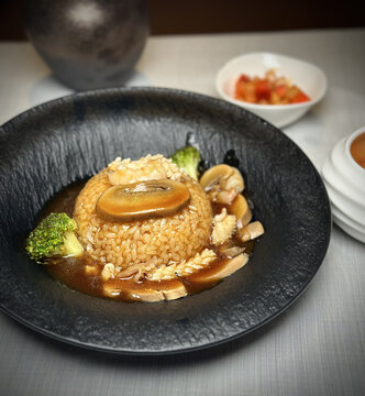 鲍汁捞饭