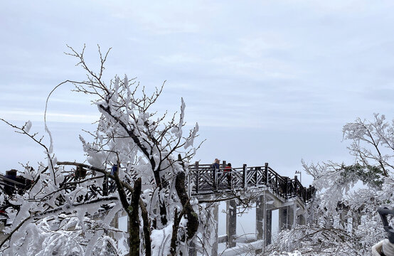 湖南张家界雪景