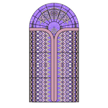 拱门教堂玻璃图案