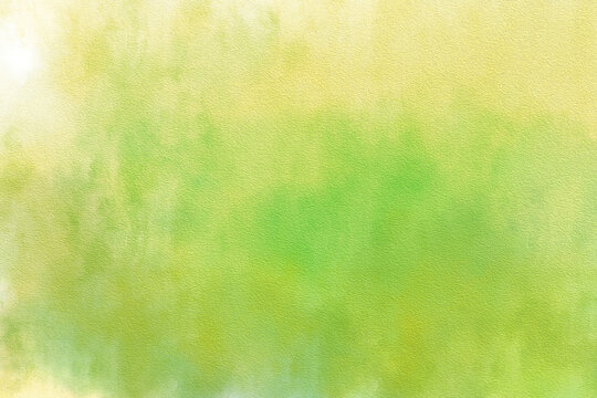 黄绿水彩晕染纸质背景