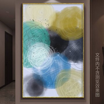 现代涂鸦抽象装饰画