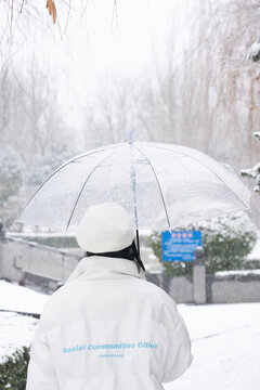 雪景人物