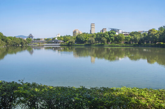 漳州漳浦西湖公园风景