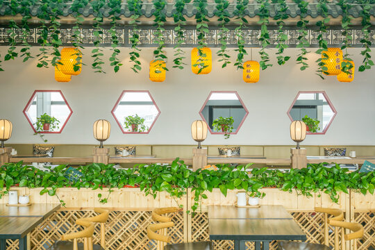 中国沈阳中餐馆室内装饰