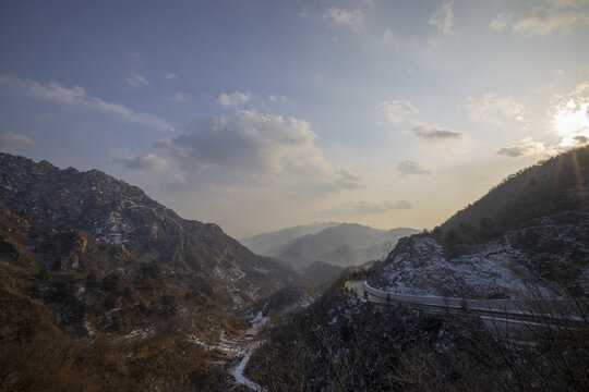 范崎路雪景