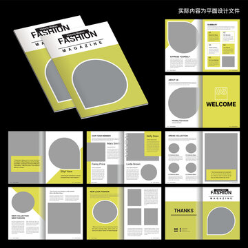 室内设计产品杂志id画册模板