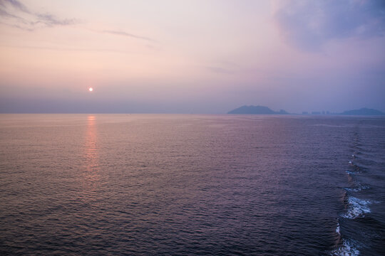 海岛日落夕阳