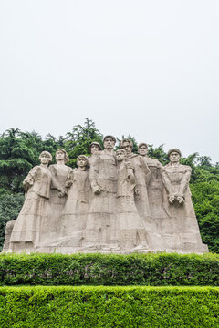 中国江苏南京雨花台烈士雕像