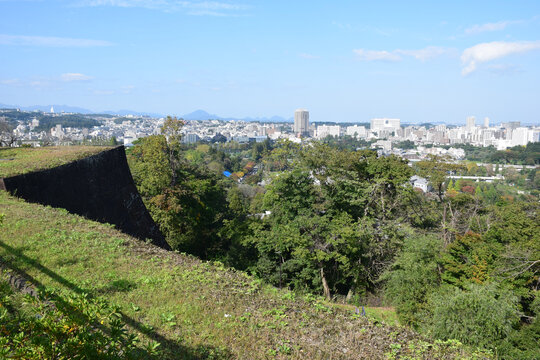 日本仙台城市风光