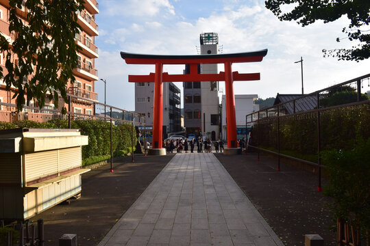 日本神社木制鸟居