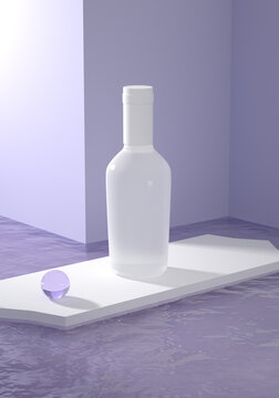 瓶子白模型