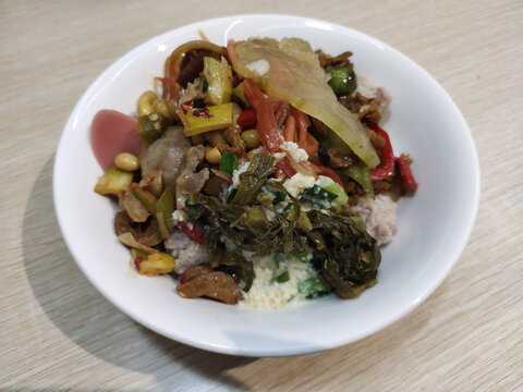 大碗饭特写