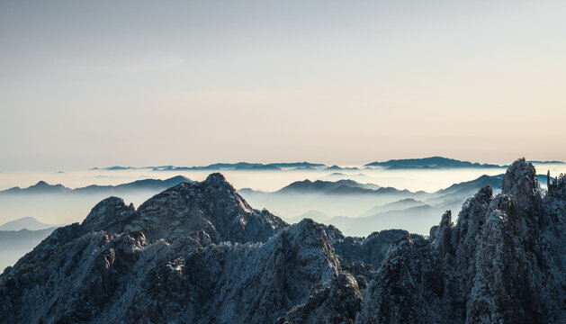 黄山雪景