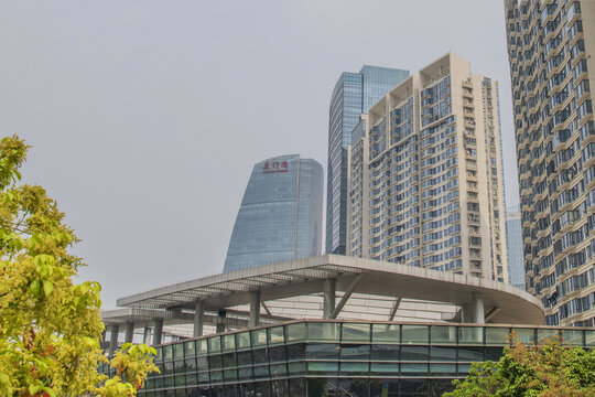 厦门港高层建筑群与酒店
