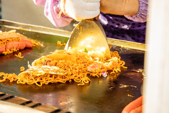 芝士火鸡烤冷面制作流程