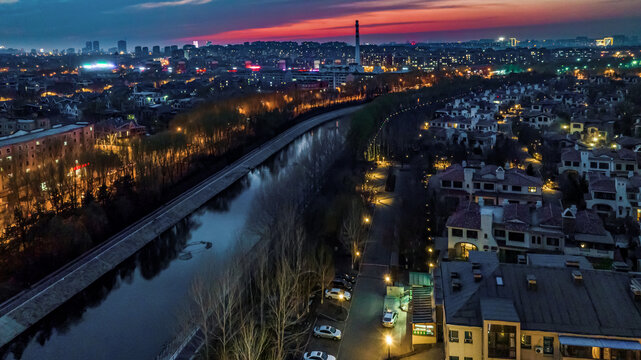 中国长春城市夜景