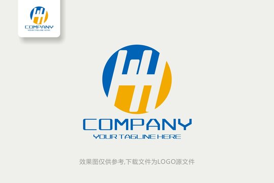 HI字母电子科技数码logo