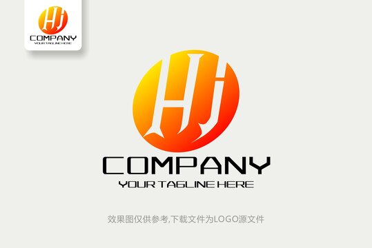 HJ字母标志互联网logo